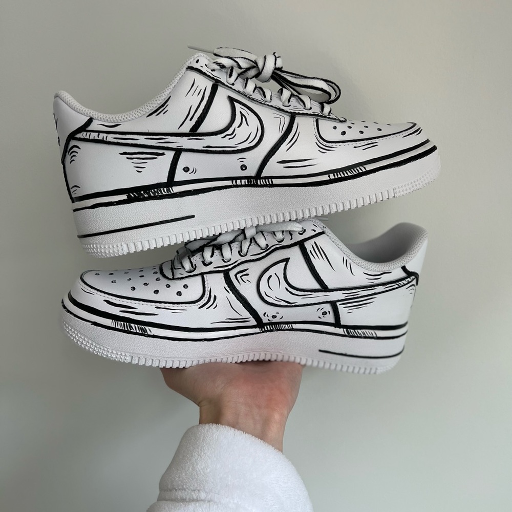 Cartoon custom Nikes